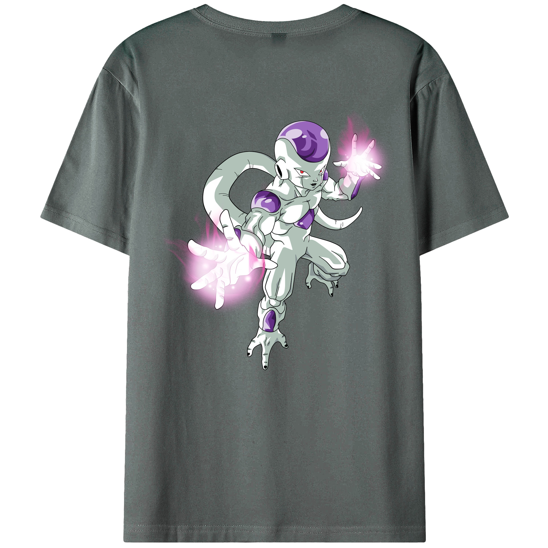 （画像用） ドラゴンボール フリーザ DRAGON BALL Frieza 綿100％ メンズ半袖Tシャツ（バックプリント） 通気性